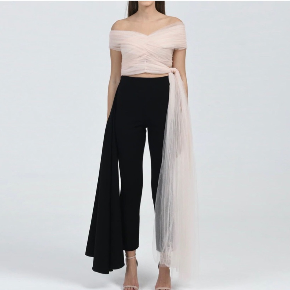 Zena Presley Off Shoulder Tulle Top